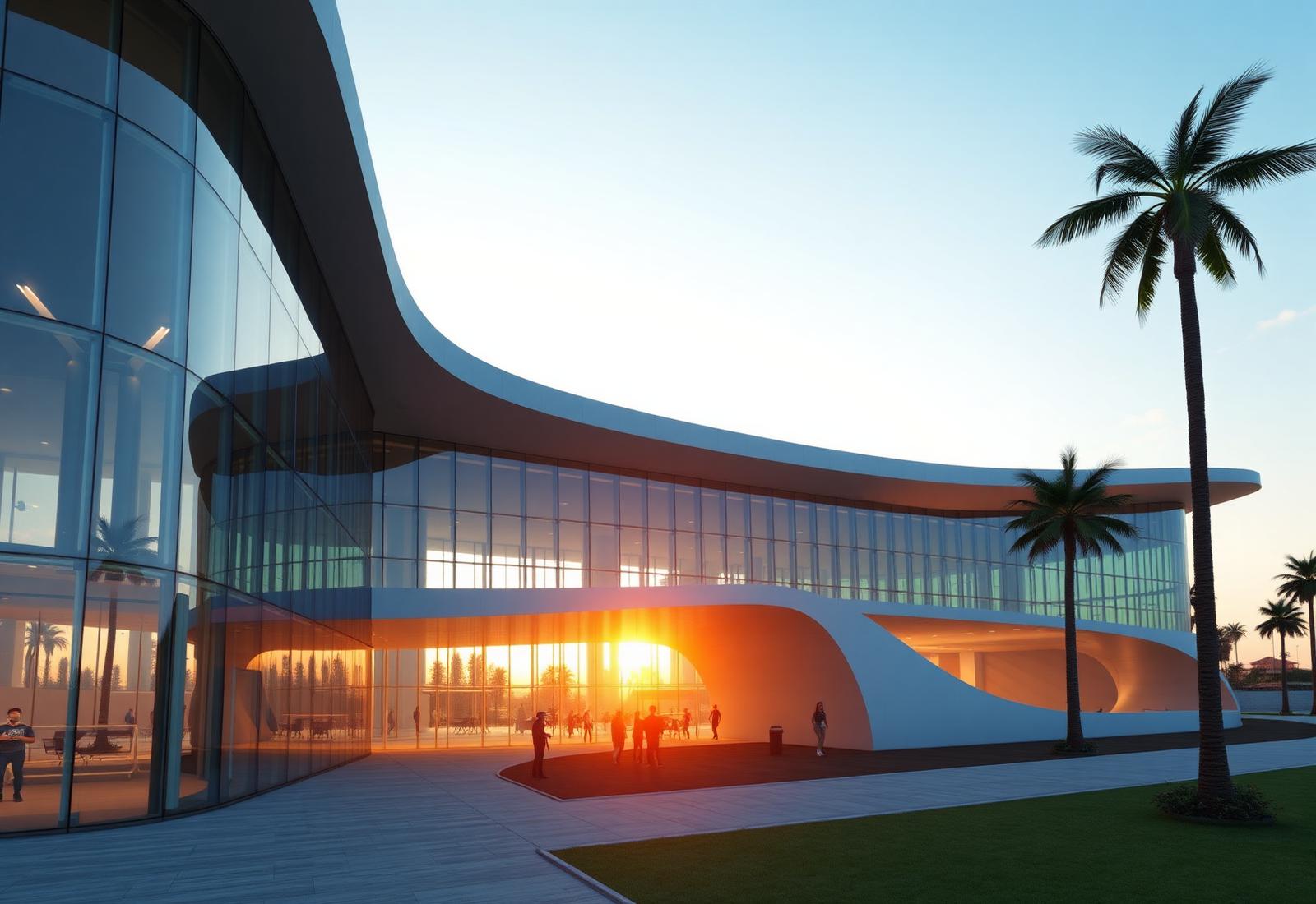 Architectural render of performance centre